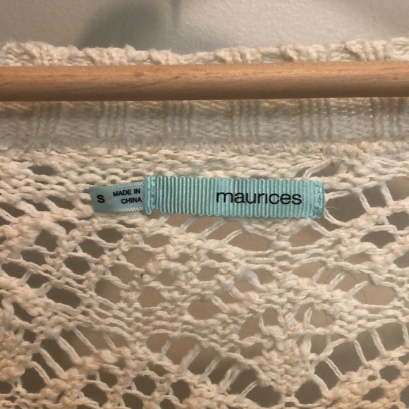 Maurice sweater lace and knit white size small - Picture 4 of 5